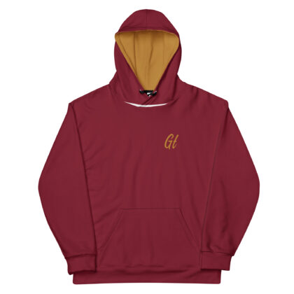 Gold Tip AOP Hoodie (Maroon)