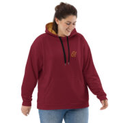Gold Tip AOP Hoodie (Maroon) - Image 10