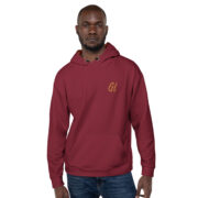 Gold Tip AOP Hoodie (Maroon) - Image 11