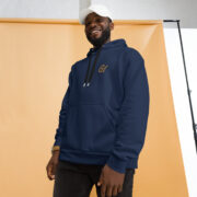Gold Tip Circle Drip AOP Hoodie (Navy) - Image 5