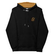 Gold Tip Circle Drip AOP Hoodie (Black) - Image 4