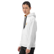 Gold Tip Circle Drip AOP Hoodie (White) - Image 11