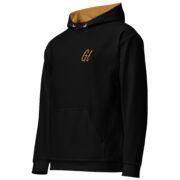 Gold Tip Circle Drip AOP Hoodie (Black) - Image 10