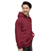 Gold Tip AOP Hoodie (Maroon) - Image 4