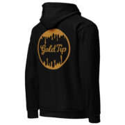Gold Tip Circle Drip AOP Hoodie (Black) - Image 12
