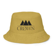 Crown Reversible Bucket Hat (Black & Gold) - Image 8