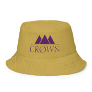 Crown Reversible Bucket Hat (Purple & Gold) - Image 8