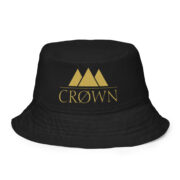 Crown Reversible Bucket Hat (Black & Gold)