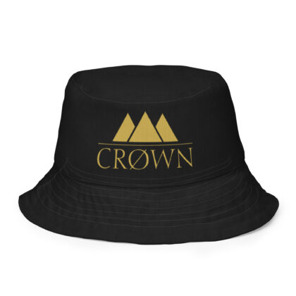 Crown Reversible Bucket Hat (Black & Gold)
