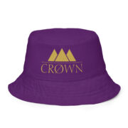 Crown Reversible Bucket Hat (Purple & Gold)