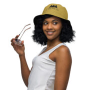 Crown Reversible Bucket Hat (Black & Gold) - Image 5