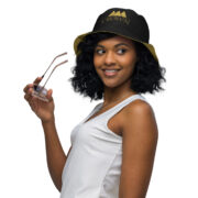 Crown Reversible Bucket Hat (Black & Gold) - Image 4