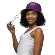Crown Reversible Bucket Hat (Purple & Gold) - Image 5