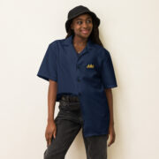 Crown Button Up (Navy) - Image 8