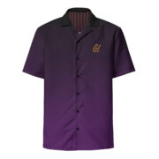 Gold Tip Button Up (Purple)