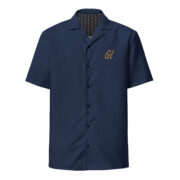 Gold Tip Button Up (Navy)