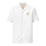 Gold Tip Button Up (White)