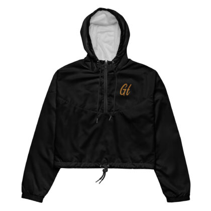 GT/Gold Tip Cropped Windbreaker (Black)