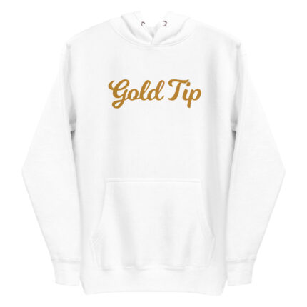 Gold Tip Est.23 White Hoodie