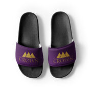 Crown Men’s Slides (Purple) - Image 5