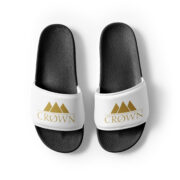 Crown Men’s Slides (White) - Image 3