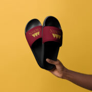 Crown Men’s Slides (Maroon) - Image 2