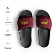 Crown Men’s Slides (Maroon) - Image 4