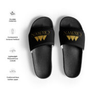 Crown Men’s Slides (Black) - Image 6