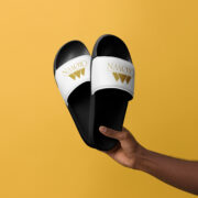 Crown Men’s Slides (White) - Image 2