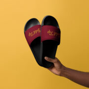Gold Tip Men's Slides (Maroon) - Image 9