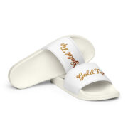 Gold Tip Men's Slides (White) - Image 5