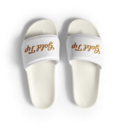 Gold Tip Men's Slides (White) - Image 13