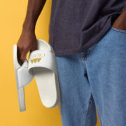 Crown Men’s Slides (White) - Image 4