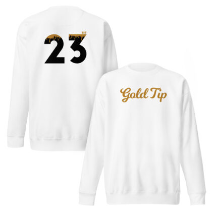 Gold Tip Est.23 White Crewneck