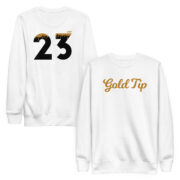 Gold Tip Est.23 White Crewneck - Image 2