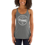 All About That Pressure Women's Racerback Tank (Only White) - Image 6