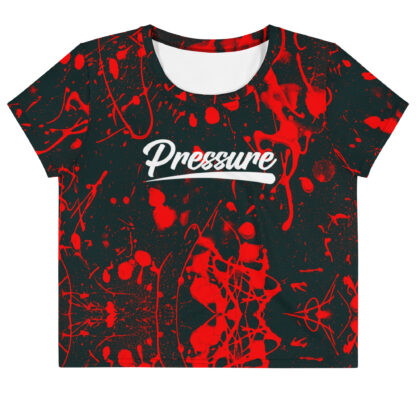Pressure splatter Crop Top (Red)