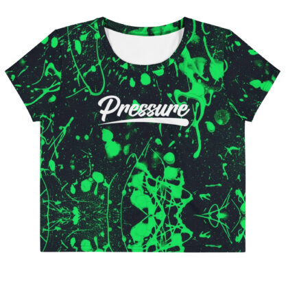 Pressure splatter Crop Top (Green)