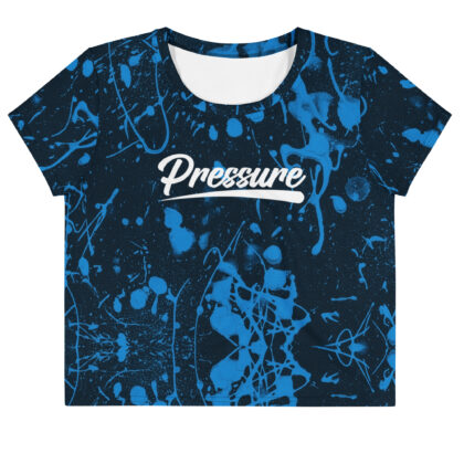 Pressure splatter Crop Top (Blue)