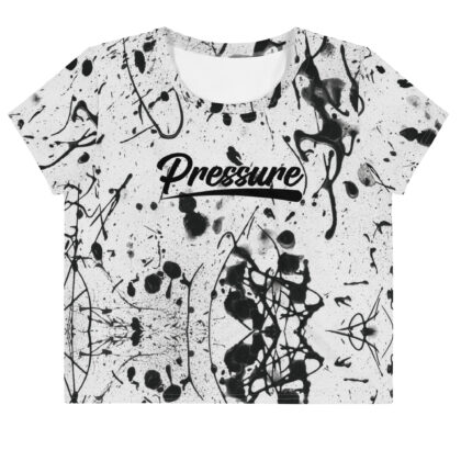 Pressure splatter Crop Top (Black)