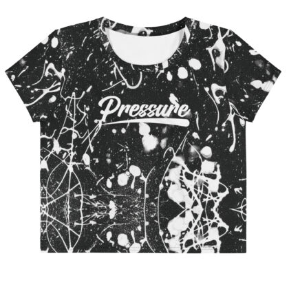 Pressure splatter Crop Top (White)