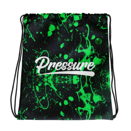 Pressure Splatter Drawstring Bag (Green)