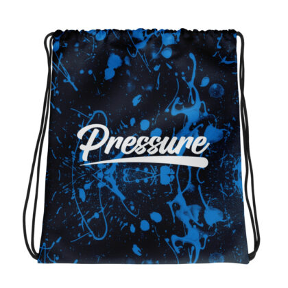 Pressure Splatter Drawstring Bag (Blue)