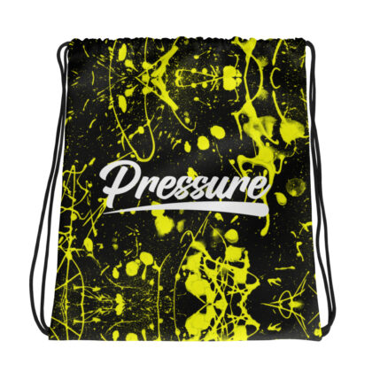 Pressure Splatter Drawstring Bag (Yellow)