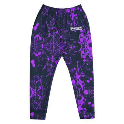 Pressure Splatter Men's Joggers (Purple)