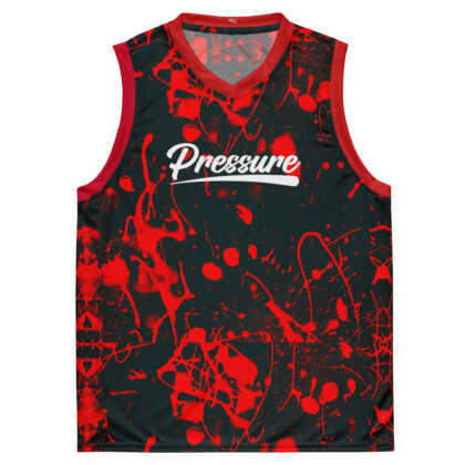 Pressure Splatter Basketball Jersey (Red)