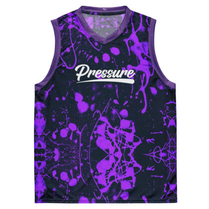 Pressure Splatter Basketball Jersey (Purple)