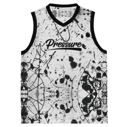 Pressure Splatter Basketball Jersey (Black)