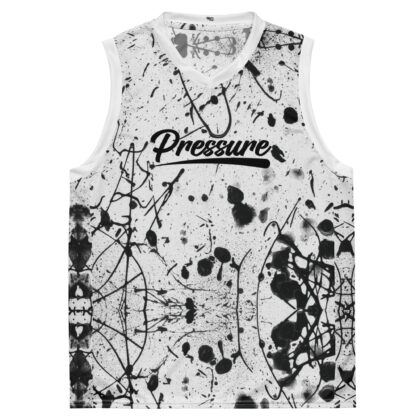 Pressure Splatter Basketball Jersey (Black/White)