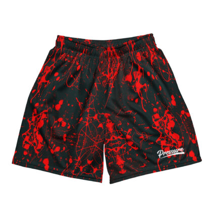 Pressure Splatter Mesh Shorts (Red)
